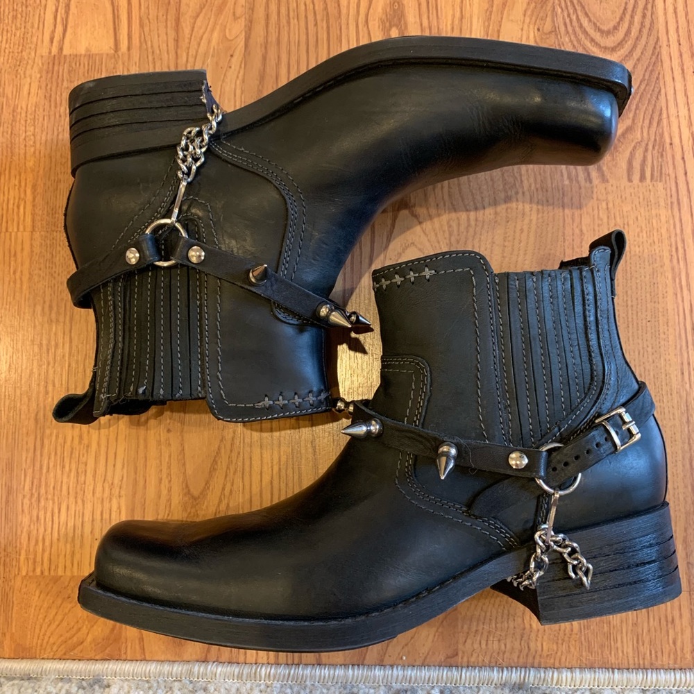 Mark Nason leather men’s boots shoes 8.5 black